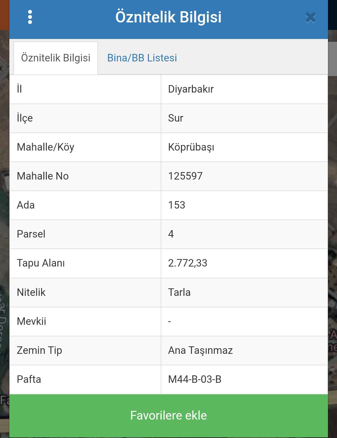 Diyarbakır / Sur / Köprübaşı Mh. 2.770m²  SATILIK ARSA - DİYARBAKIR SUR fotoğraf 3